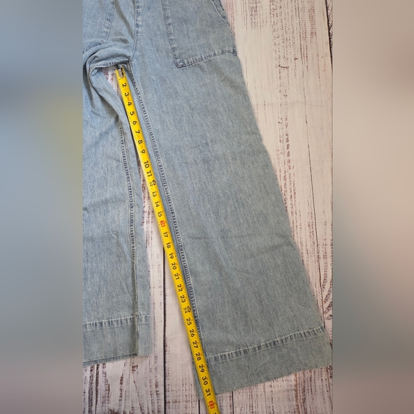 We The Free People Breezy Denim Pull-On Wide Leg Jeans in Dusk Small NEW NWT - Picture 4 of 9